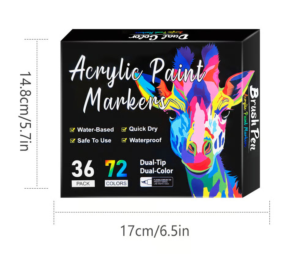 Double Ended Markers ~ Create vibrant art on any surface.