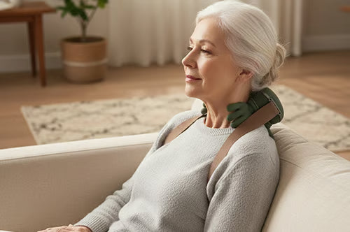 3D Neck & Shoulder Massager ~ Relax stiff neck and shoulders at home.