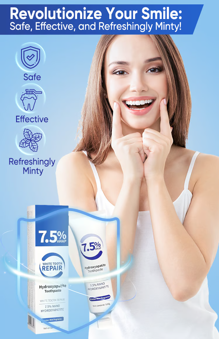 Hydroxyapatite Toothpaste ~ Strengthen enamel and fight sensitivity naturally.