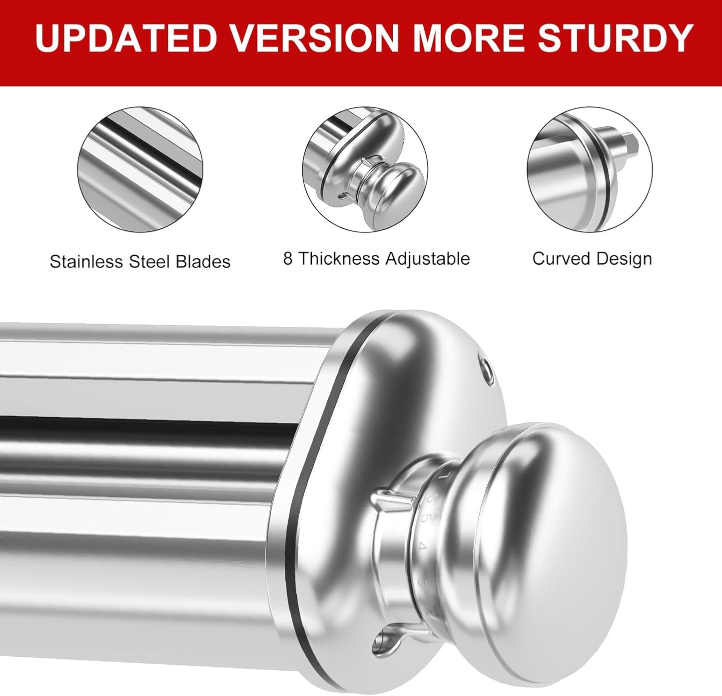 Pasta Roller for Stand Mixers ~ Smooth, even sheets of fresh pasta in seconds.