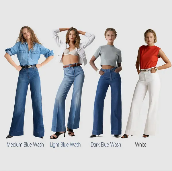 Tummy Control Denim Trousers ~ Smooth your waist, lengthen your legs, feel amazing all day.