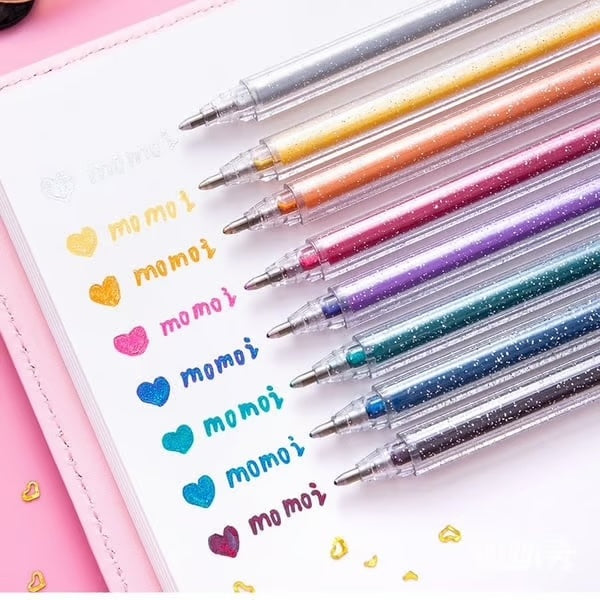Galaxy Glitter Pen Set ~ Add vibrant sparkle to your writing and art effortlessly