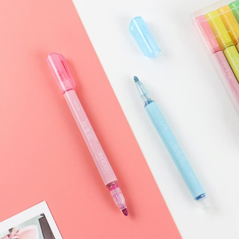 Dual-line Highlighter Set ~ Metallic outlines for stunning designs in seconds