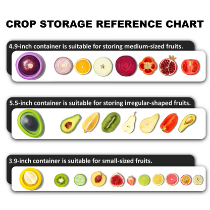 4-Piece Fruit & Veggie Storage Set ~ Keep your cut produce fresh and organized with ease