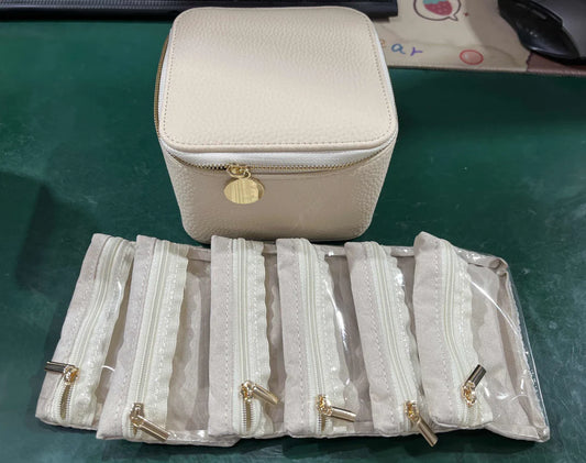 Jewelry Box with Small Pouches ~ Discreet, secure storage for your favorite pieces.