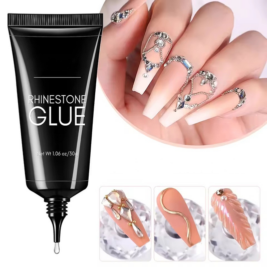 Super Strong Rhinestone Nail Glue ~ Flawless nail art that lasts for weeks