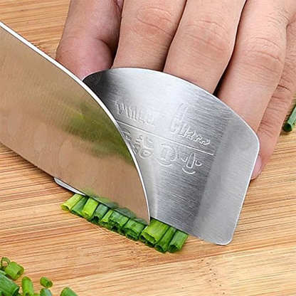 Stainless Steel Finger Guard ~ Slice safely and prep like a pro.