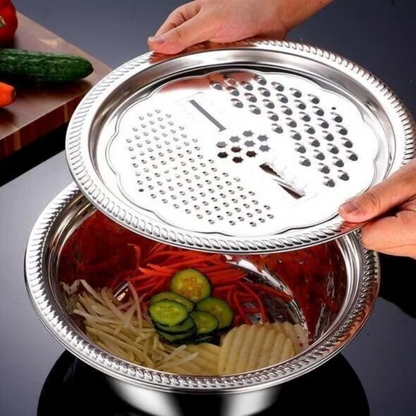 Multifunctional Stainless Steel Basin ~ Your All-in-One Kitchen Hero