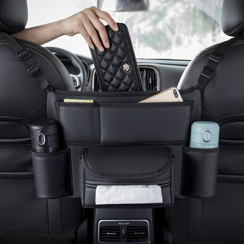Car Storage Pocket ~ Keep handbags upright and essentials within easy reach.
