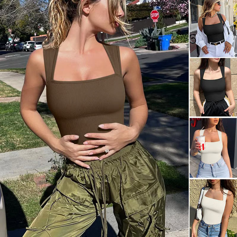 Sleeveless Tummy Control Tank Top ~ Smooth, sculpt, and shape your silhouette instantly.