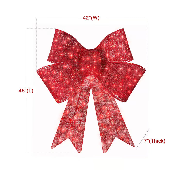 Lit Christmas Bow ~ Too bright, too bold, too beautiful to ignore