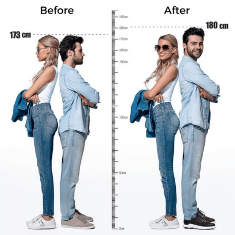 Natural-looking height-lifting insoles ~ Gain an instant height boost with discreet comfort