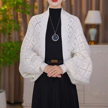 Hollow Out Knitted Shawl Coat ~ Own every sidewalk like it’s Fashion Week.