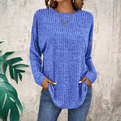 Casual Long Sleeved Top ~ From morning errands to late-night lounging.