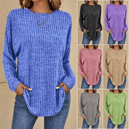 Casual Long Sleeved Top ~ From morning errands to late-night lounging.