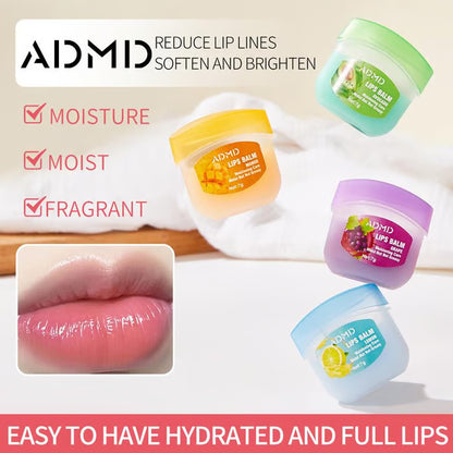 8Pcs Fruit Flavored Lip Care Set ~ Turn dry, cracked lips into glass-shine perfection.