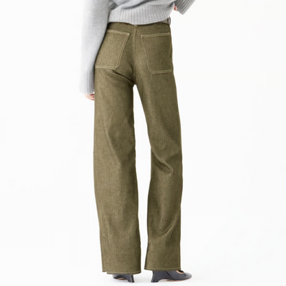 Tummy Control Cropped Wide-Leg Jeans ~ Flatter your waist, elevate your style