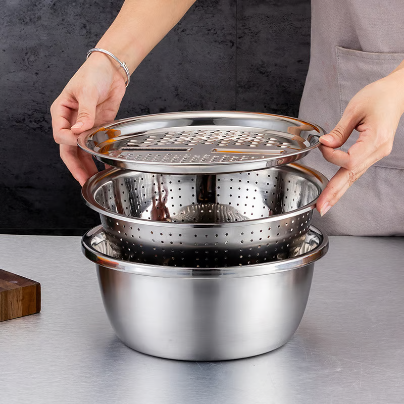 Multifunctional Stainless Steel Basin ~ Your All-in-One Kitchen Hero
