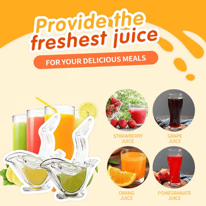 Acrylic Lemon Squeezer ~ Fresh Juice in Seconds, No Mess, No Seeds