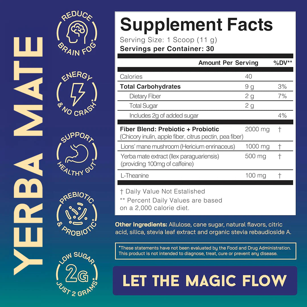 Yerba Tea Powder ~ Adderall in a Teacup (Minus the Side Effects).