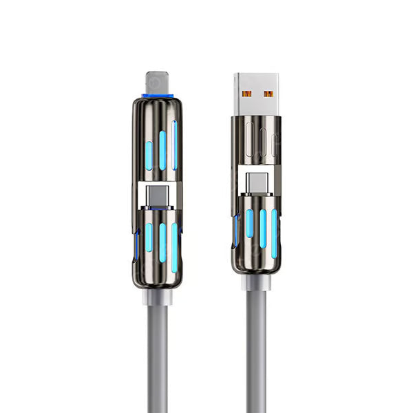 4-in-1 Charging Cable ~ Power all your devices with a single cord.