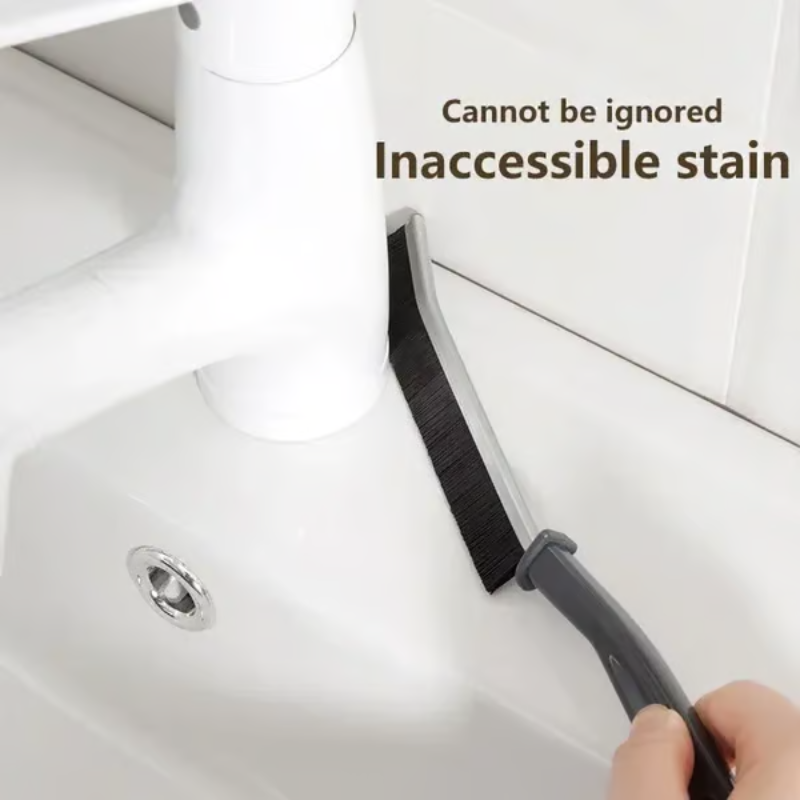 Hard-Bristled Crevice Cleaning Brush ~ Deep-clean corners and tight spaces with ease