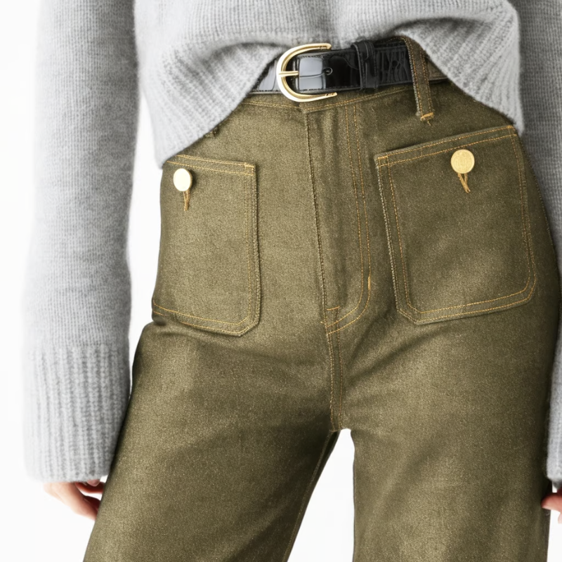 Tummy Control Cropped Wide-Leg Jeans ~ Flatter your waist, elevate your style