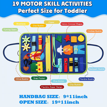 Felt Learning Board Busy Board ~ Hands-on learning fun for curious little minds.