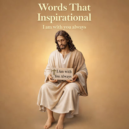 Hand-Painted Resin Jesus Figurine ~ A Daily Reminder You Are Never Alone!