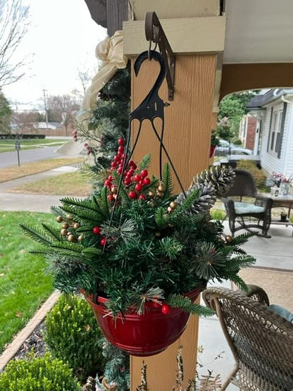 Mini Artificial Christmas Tree / Weatherproof sparkle for entryways and patios.