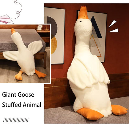 Giant Goose Plush ~ Whimsical cuddles and cozy relaxation in one-