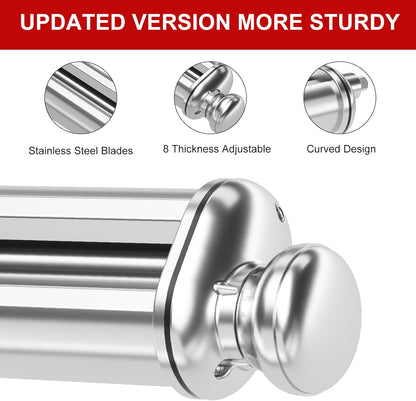 Pasta Roller for Stand Mixers ~ Smooth, even sheets of fresh pasta in seconds.