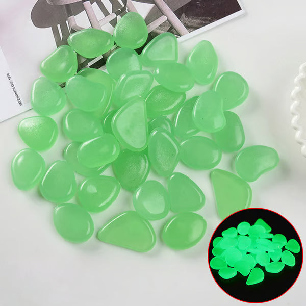 Solar Powered Glow Rocks ~ Transform pathways into a glowing nightscape.