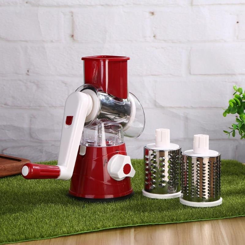 Versatile Cheese Grater ~ Effortless slicing, shredding, and grating in seconds-