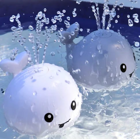 Water-Activated Glowing Sprayer Toy ~ Light-up bath fun with instant fountain play.