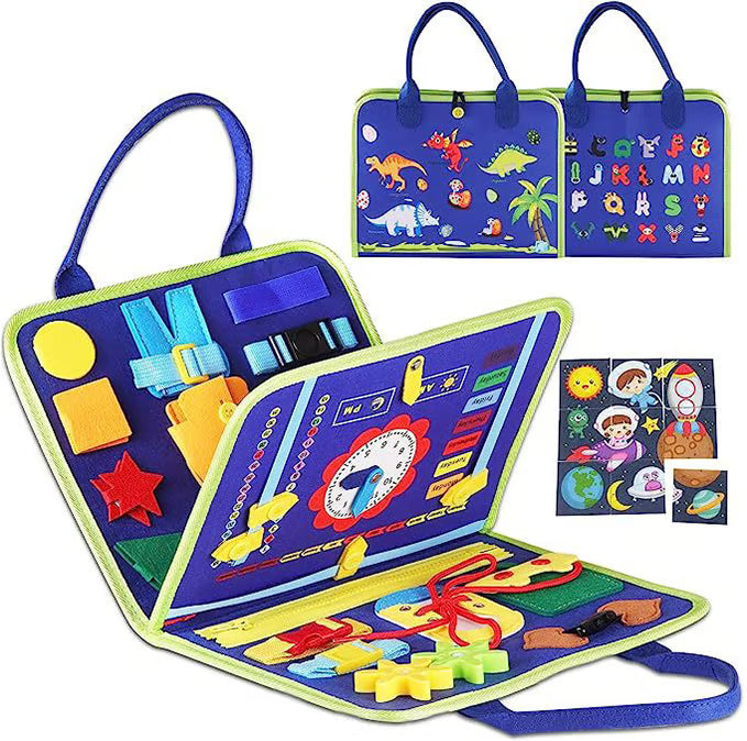 Felt Learning Board Busy Board ~ Hands-on learning fun for curious little minds.
