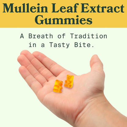 Mullein Lung Detox Gummies ~ Clear Mucus & Boost Respiratory Health.