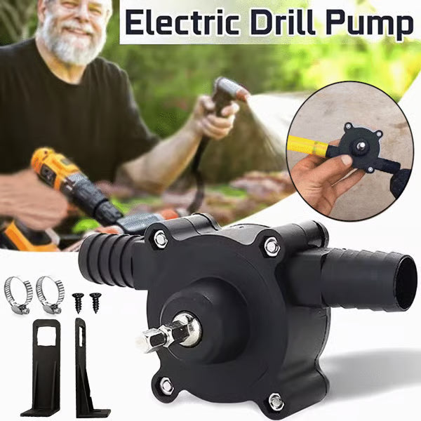 Portable Electric Drill Pump ~ Clear tanks, pools, and puddles in minutes.