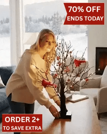 LED Vintage Glowing Tree ~ Warm, cozy atmosphere at the flip of a switch