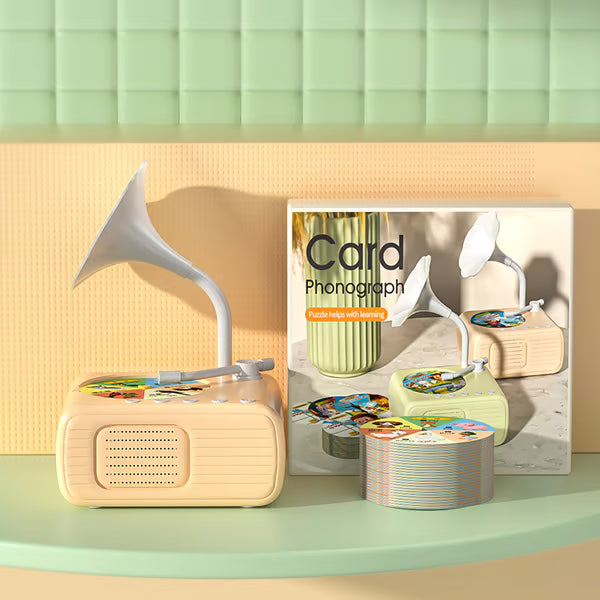 Kids Phonograph Story Machine with 99 Cards ~ Screen-free fun for curious minds.