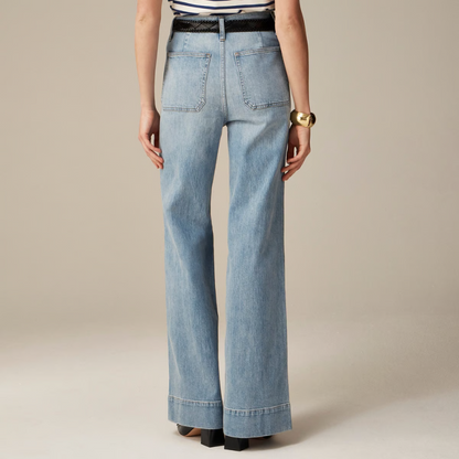 Tummy Control Cropped Wide-Leg Jeans ~ Flatter your waist, elevate your style