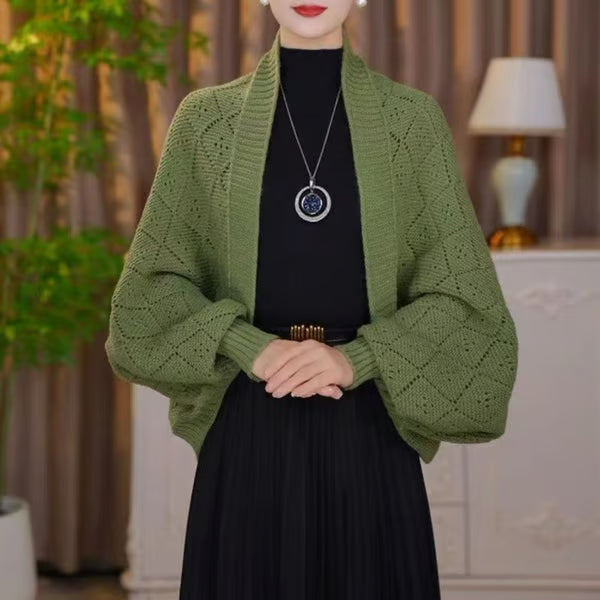 Hollow Out Knitted Shawl Coat ~ Own every sidewalk like it’s Fashion Week.