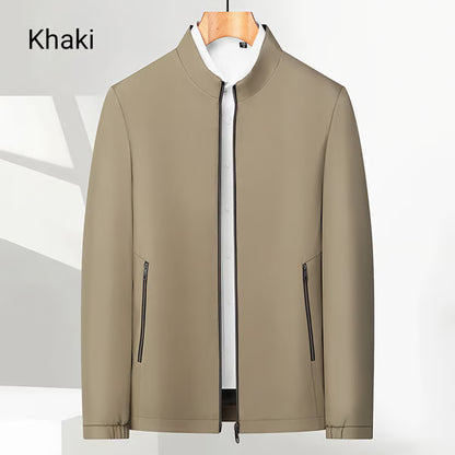 Men's Standing Collar Zipper Jacket ~ Outdress everyone without even trying.