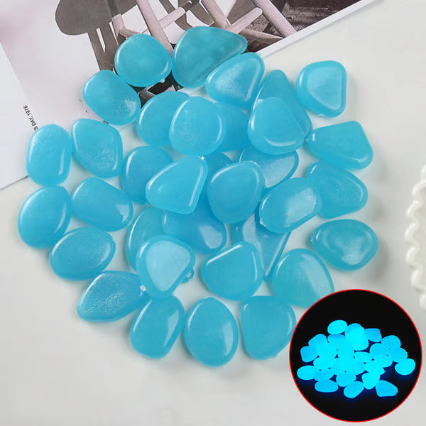 Solar Powered Glow Rocks ~ Transform pathways into a glowing nightscape.