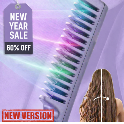 Ceramic Hairdressing Comb ~ Smooth, frizz-free hair anytime, anywhere.