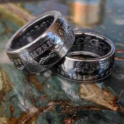 1921 Classic Morgan Dollar Coin Ring ~ A reminder that time builds character.