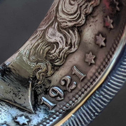 1921 Classic Morgan Dollar Coin Ring ~ A reminder that time builds character.