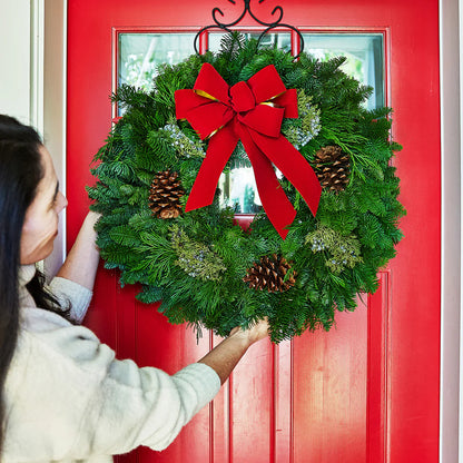 Xmas Wreaths for Front Door ~ Instantly fills your home with the scent of the season.