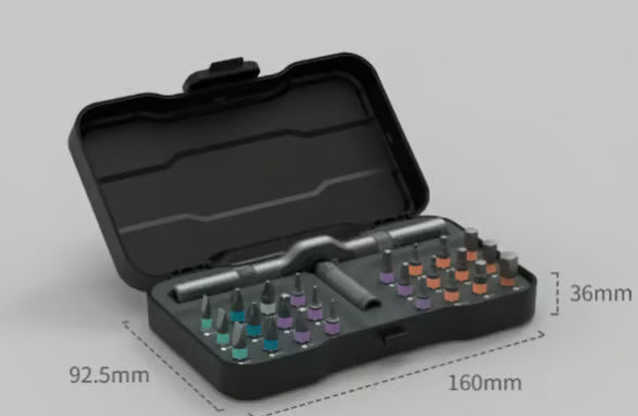 24 in 1 DIY Screwdriver Set ~ Pocket-sized power for home and tech repairs.