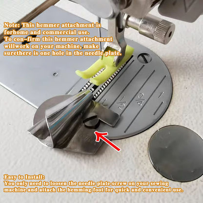 Sewing Rolled Hemmer Foot ~ Turn raw edges into runway-ready finishes.